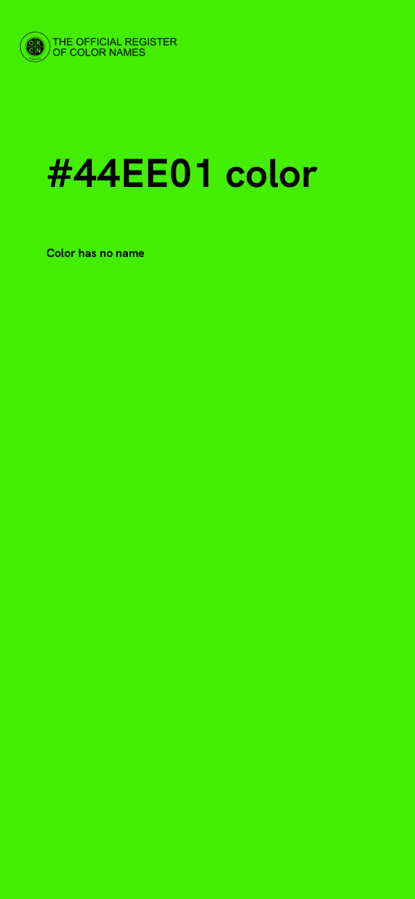 #44EE01 color image
