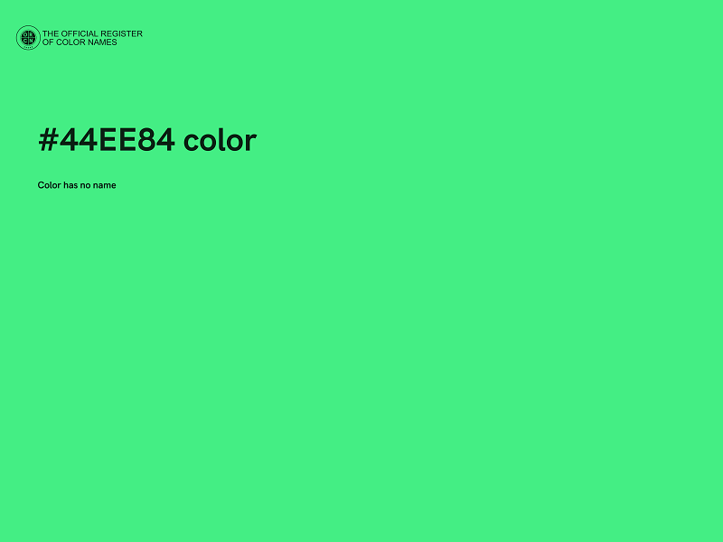 #44EE84 color image