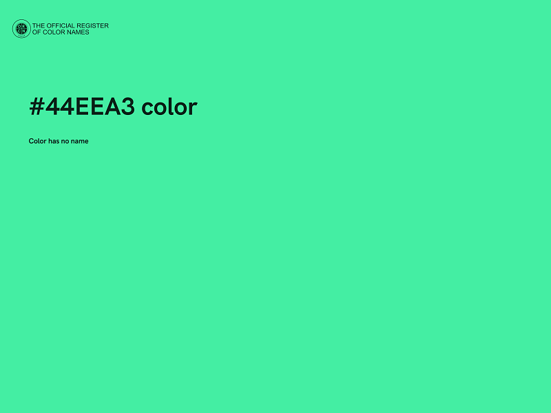 #44EEA3 color image