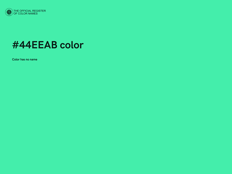 #44EEAB color image