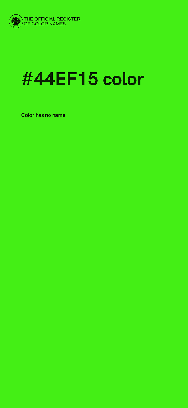 #44EF15 color image