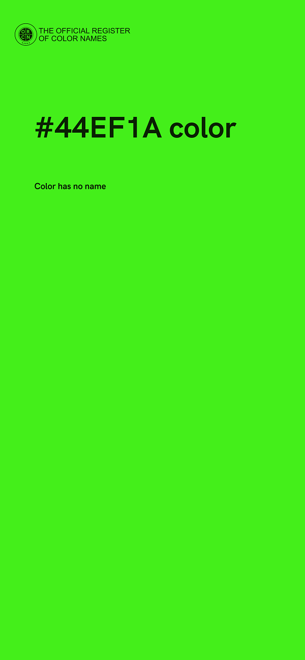 #44EF1A color image