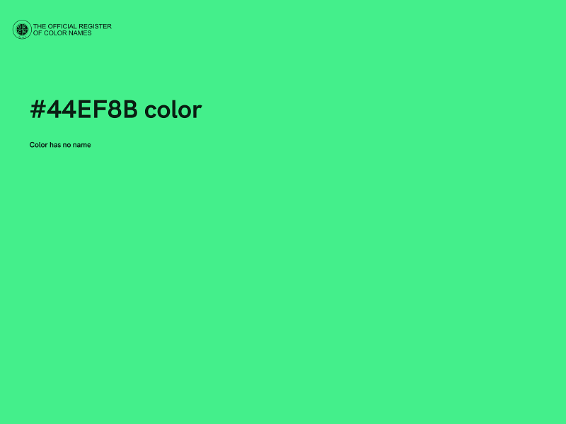 #44EF8B color image