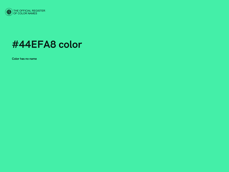 #44EFA8 color image