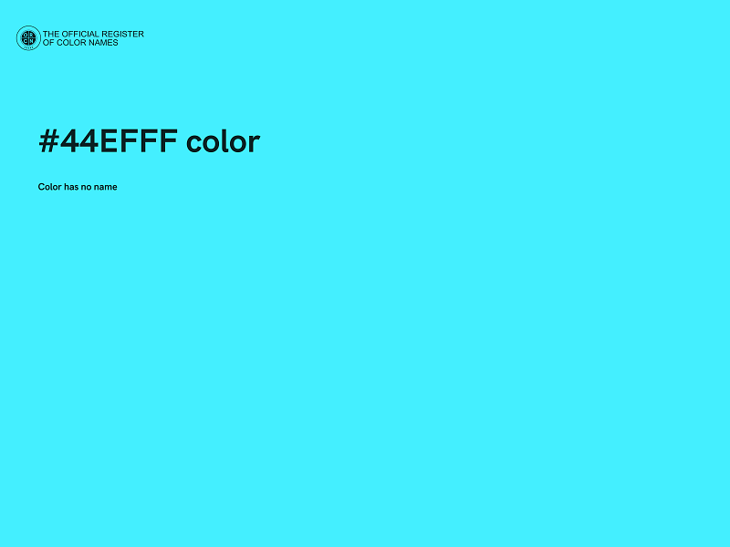 #44EFFF color image