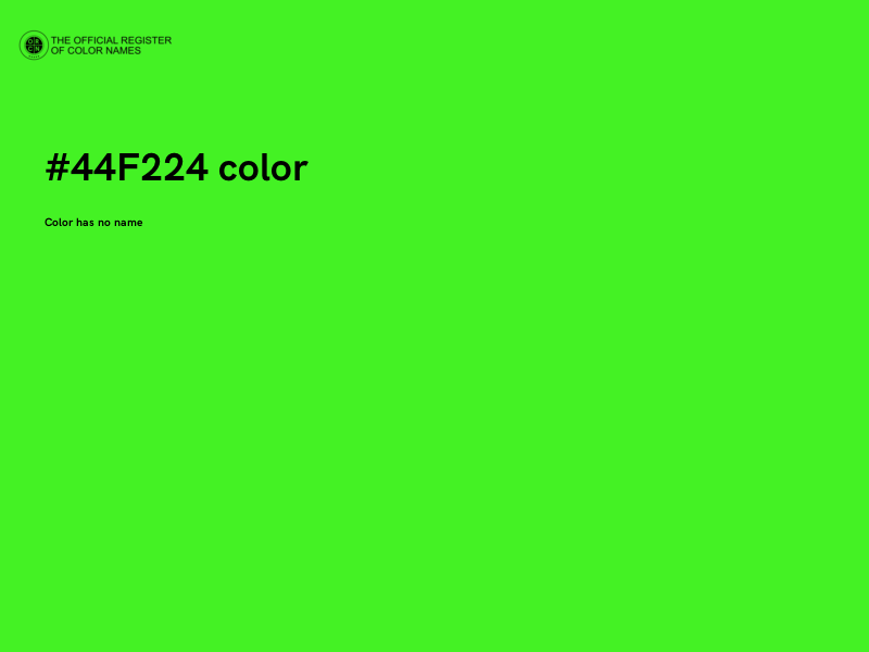 #44F224 color image
