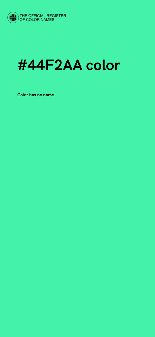 #44F2AA color image