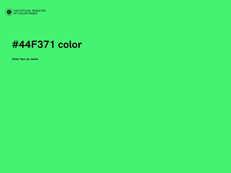 #44F371 color image