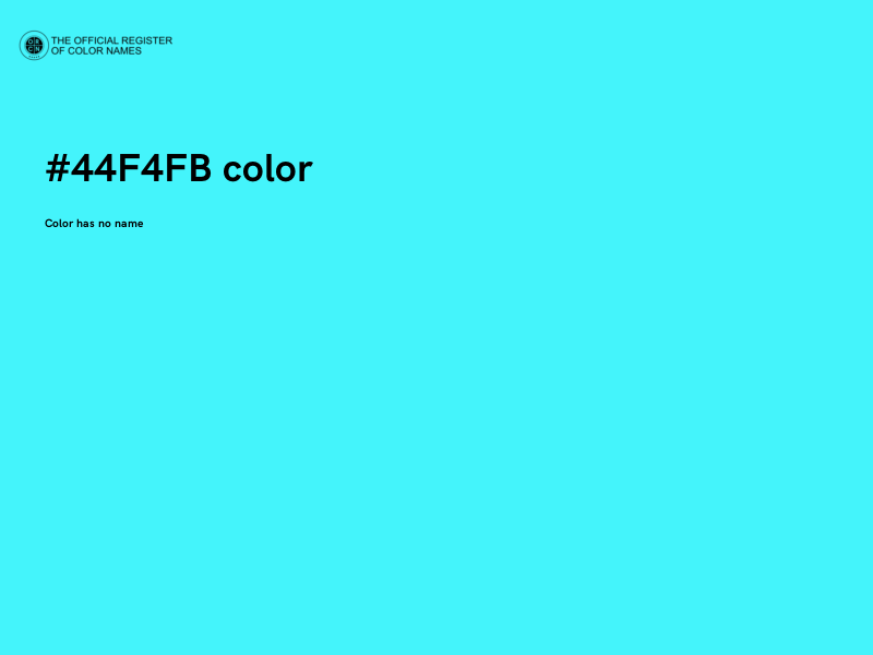 #44F4FB color image
