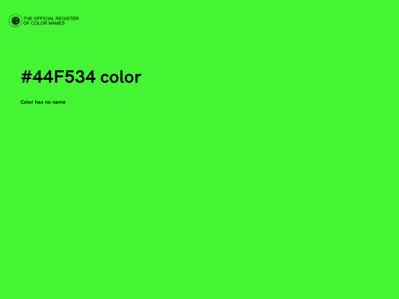 #44F534 color image