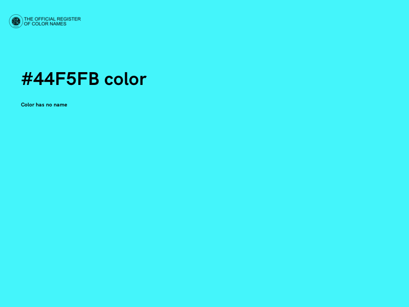 #44F5FB color image