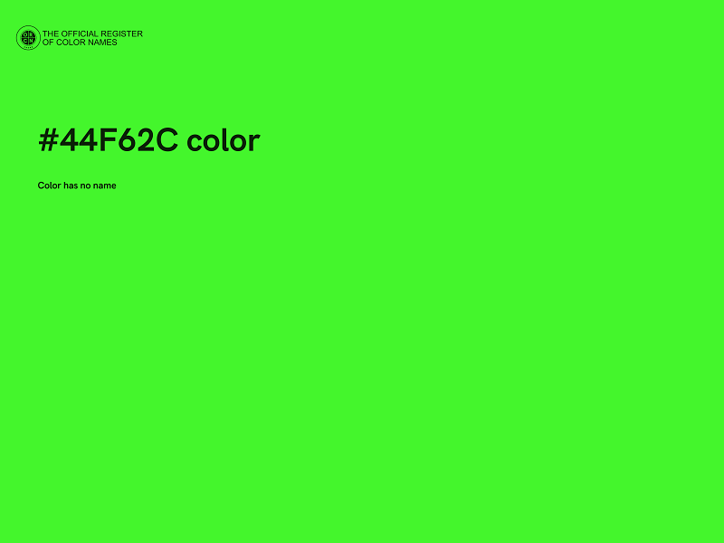 #44F62C color image