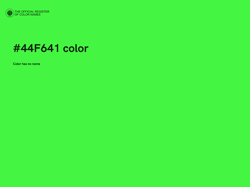 #44F641 color image