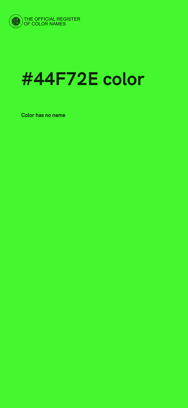 #44F72E color image