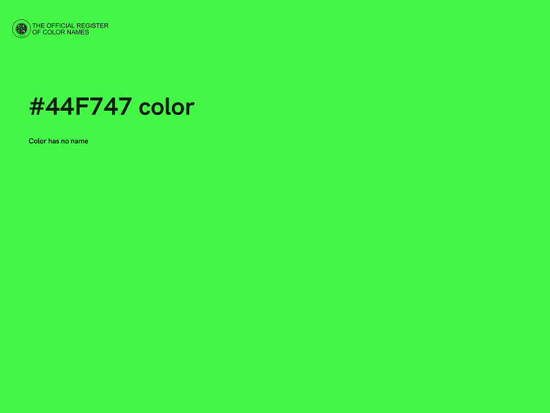 #44F747 color image