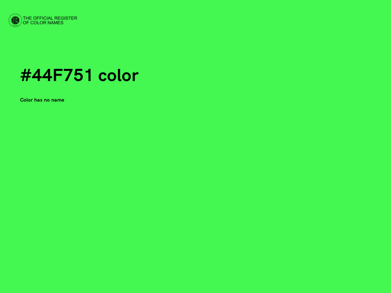 #44F751 color image