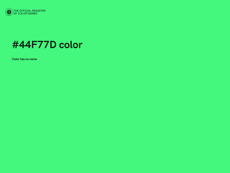 #44F77D color image