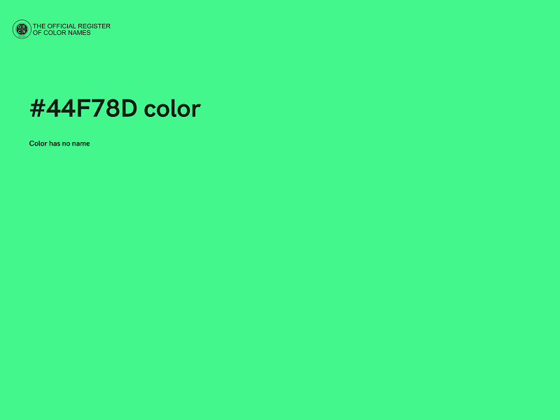 #44F78D color image