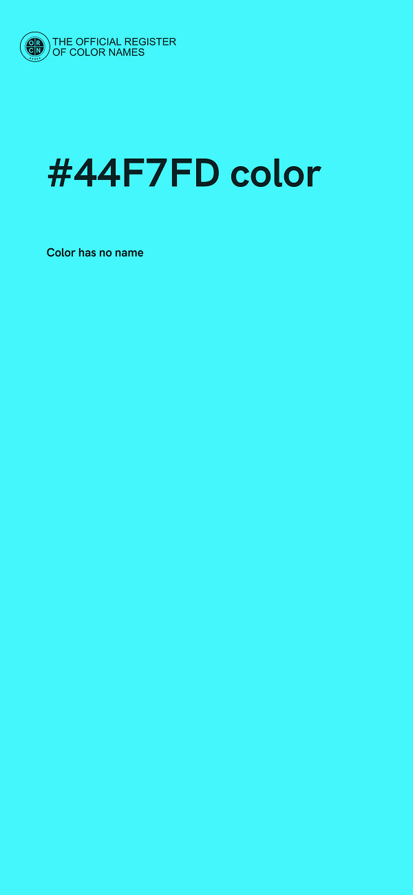 #44F7FD color image