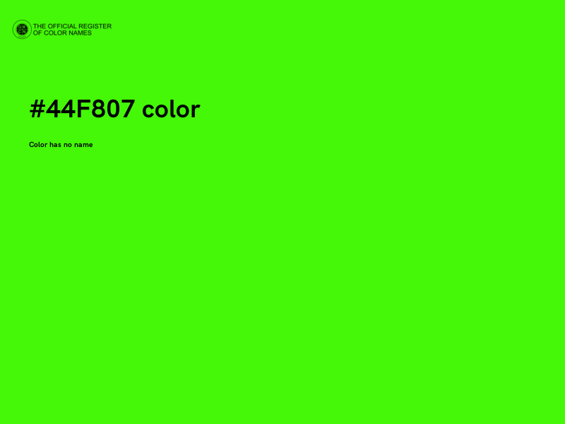 #44F807 color image