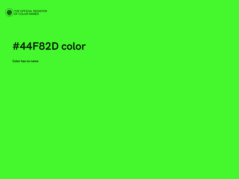 #44F82D color image