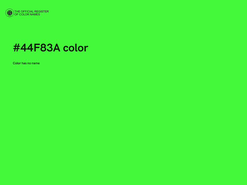 #44F83A color image