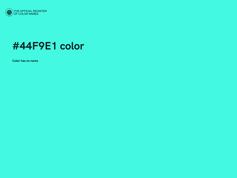 #44F9E1 color image