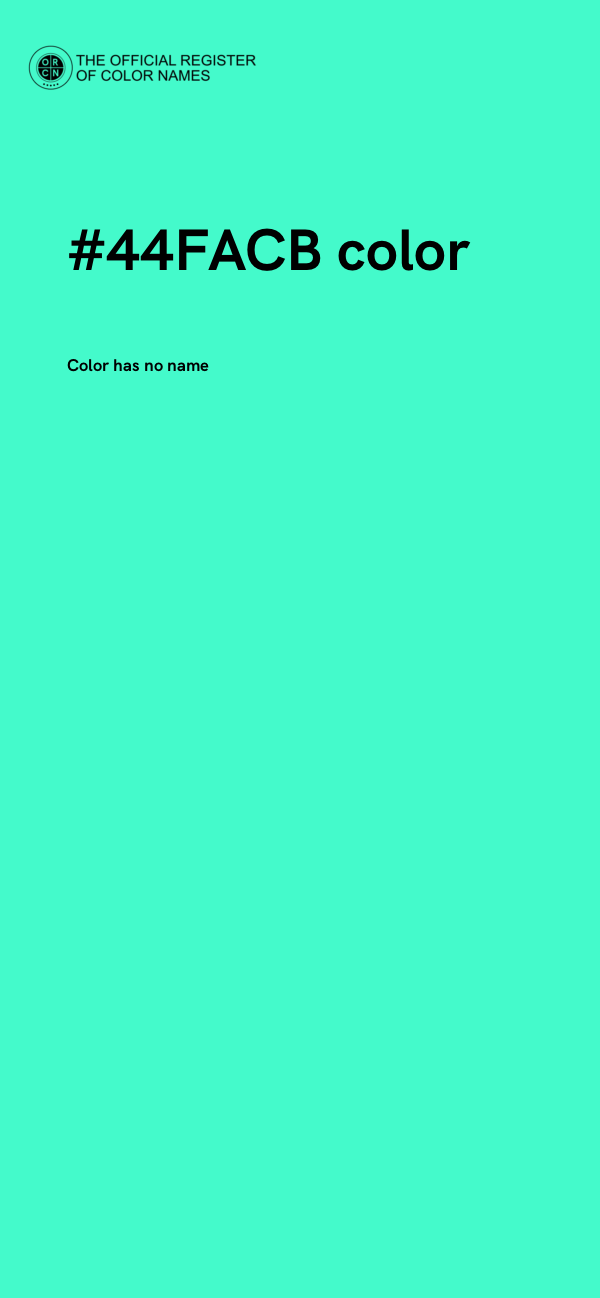 #44FACB color image