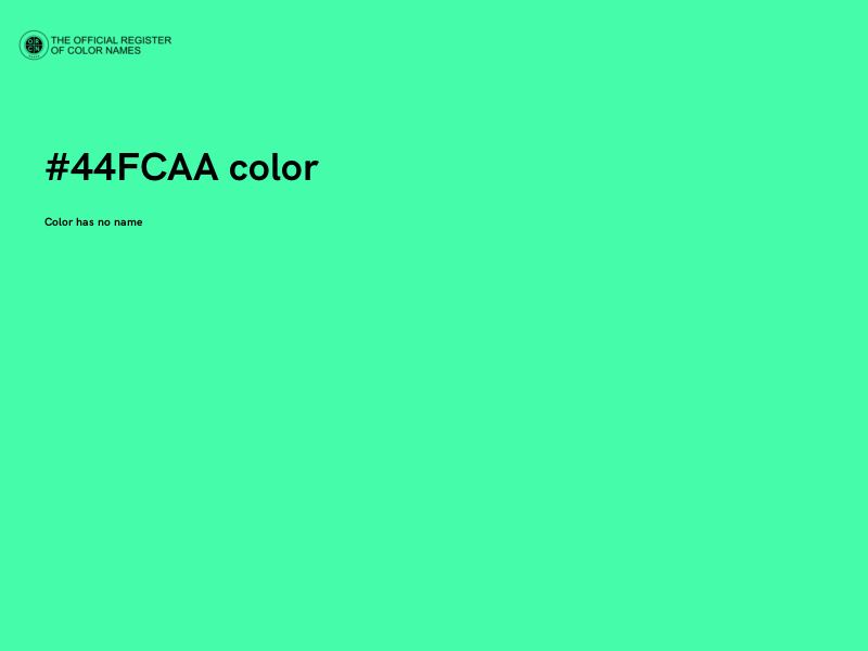 #44FCAA color image