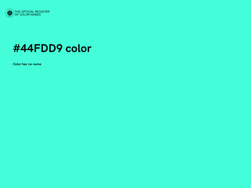 #44FDD9 color image