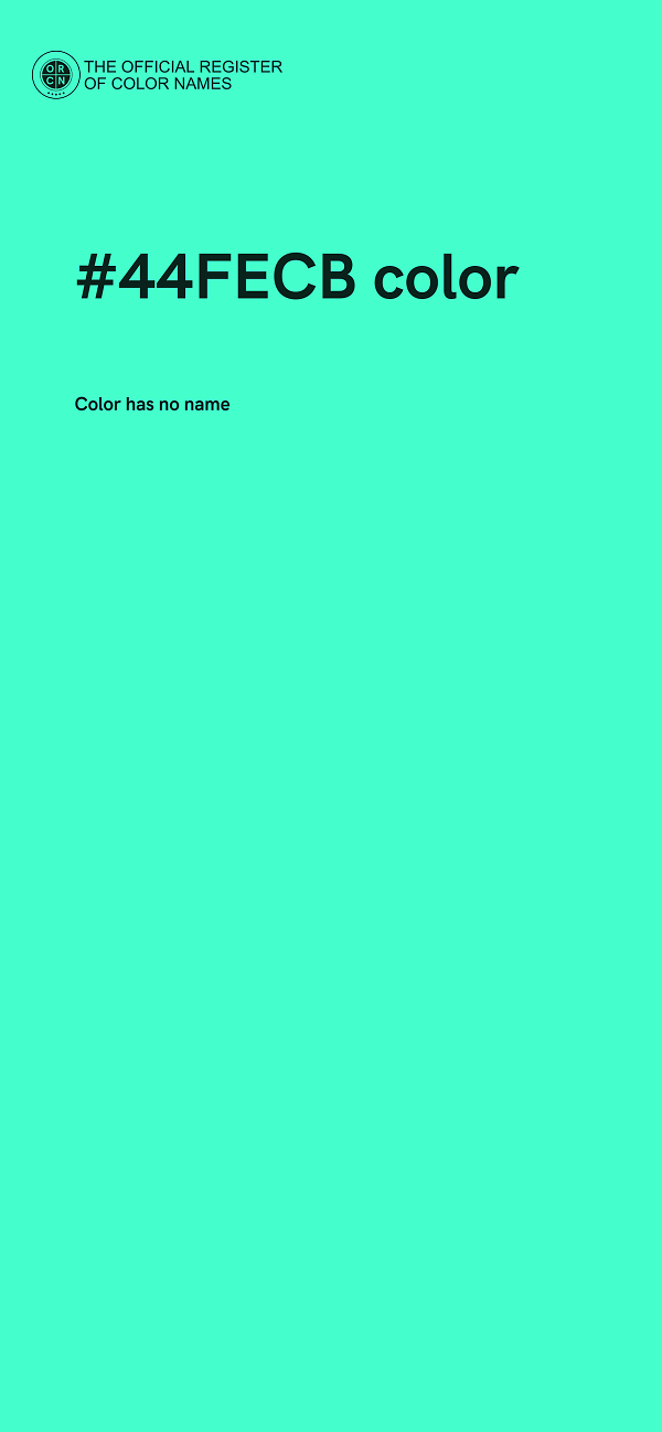 #44FECB color image