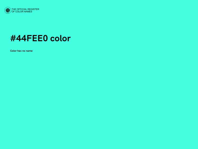 #44FEE0 color image