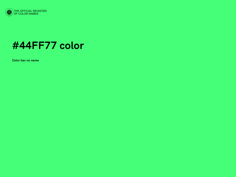 #44FF77 color image