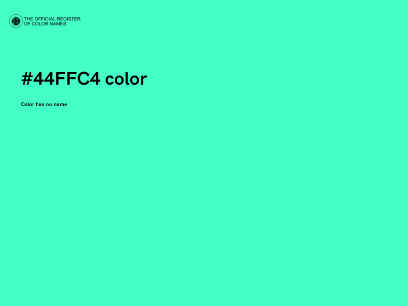 #44FFC4 color image