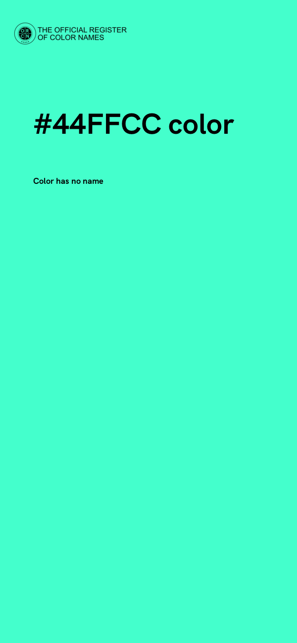 #44FFCC color image