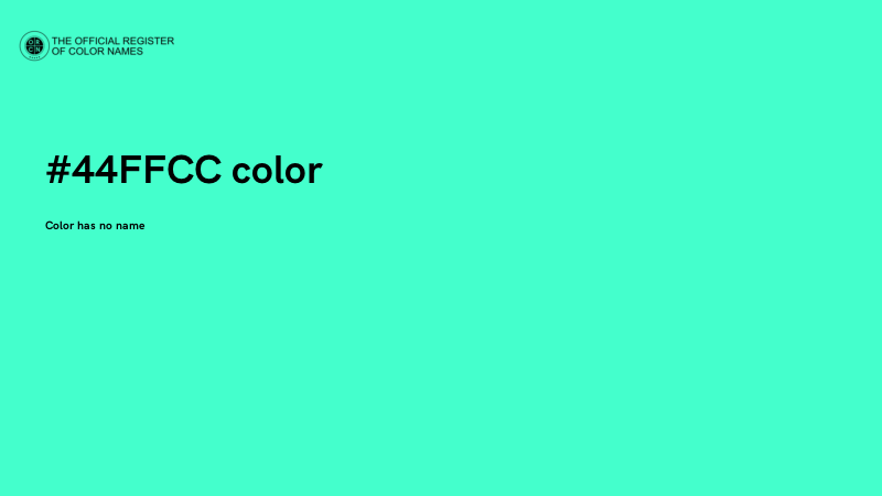 #44FFCC color image