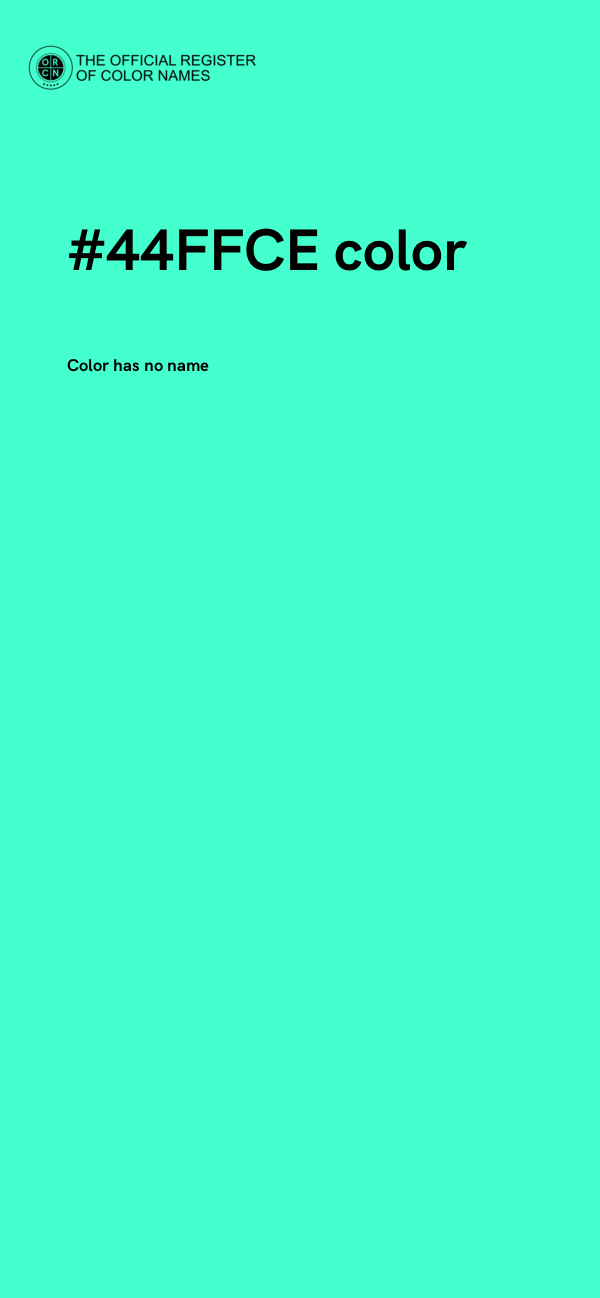 #44FFCE color image