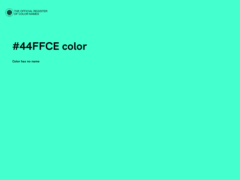 #44FFCE color image