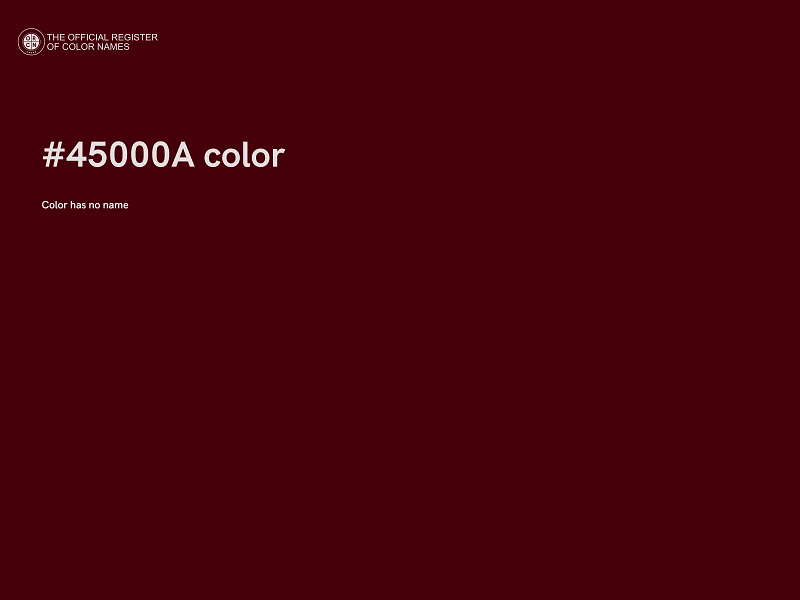 #45000A color image