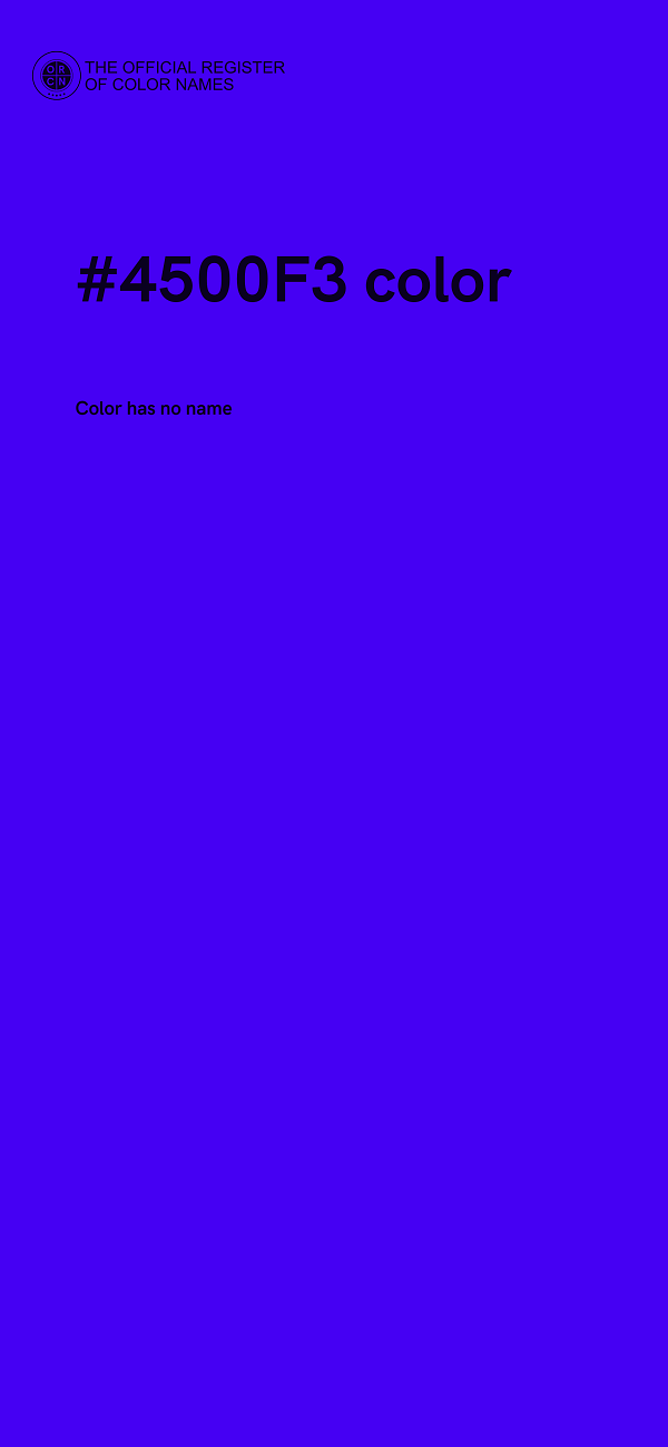 #4500F3 color image