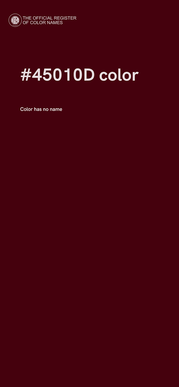 #45010D color image