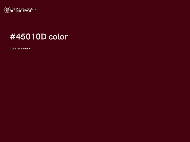 #45010D color image