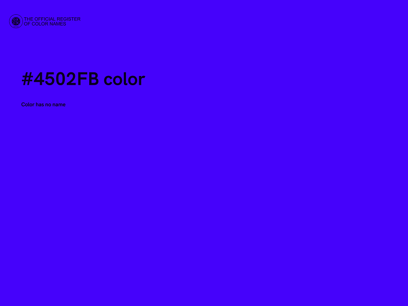 #4502FB color image