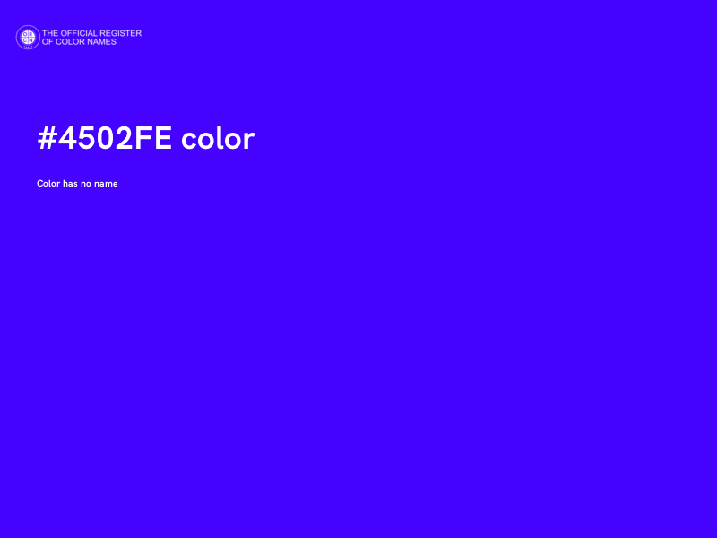 #4502FE color image