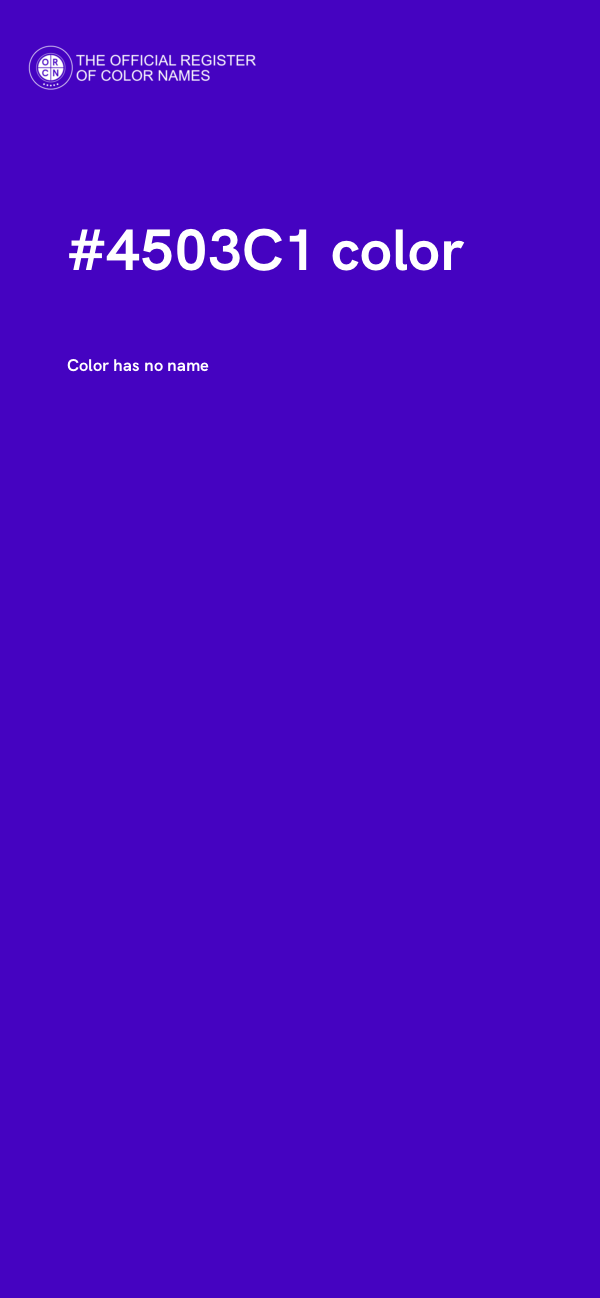 #4503C1 color image