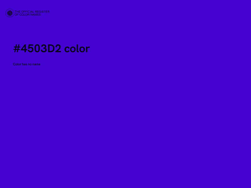 #4503D2 color image