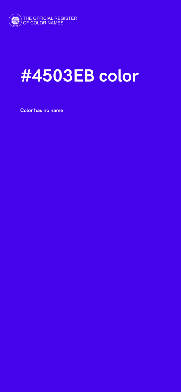 #4503EB color image