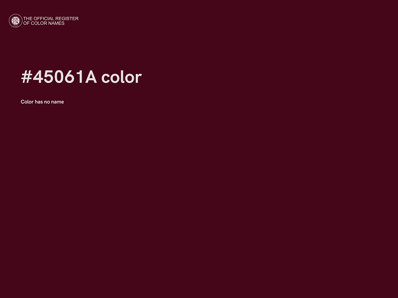 #45061A color image