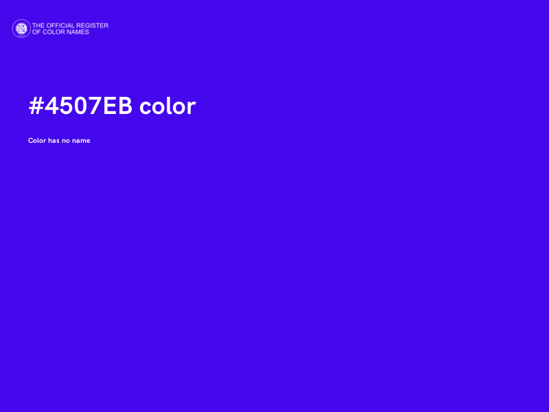 #4507EB color image