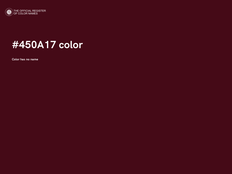 #450A17 color image